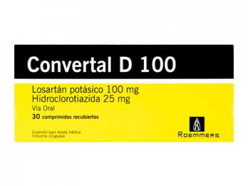 Convertal D SalemmaOnline | CONVERTAL D 100 X 30 COMPRIMIDOS